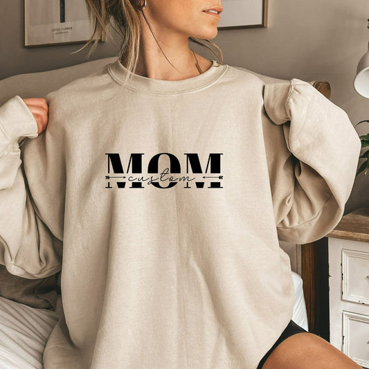 Kundenspezifisches Mama-Sweatshirt mit Kindernamen