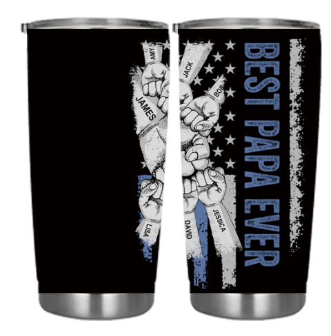 BEST DAD EVER Custom Stainless Steel Tumbler